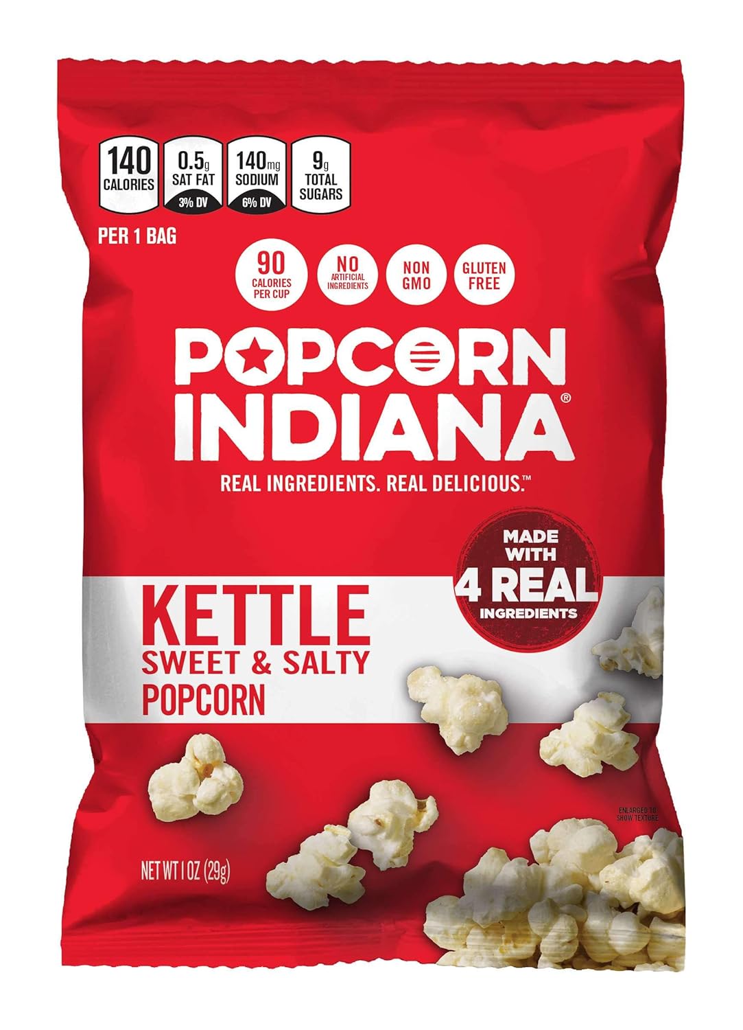 Popcorn Indiana Kettlecorn, Sweet & Salty, 1 oz, 48 Count